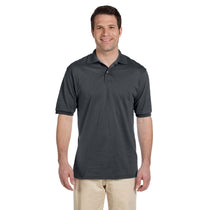 Jerzees Men's Charcoal Grey 5.6 Oz. Spotshield Jersey Polo