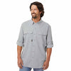 Dri Duck Men's Grey Crossroads Woven Shirt