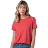 Alternative Apparel Women's Faded Red Earthleisure Modal Triblend Tee