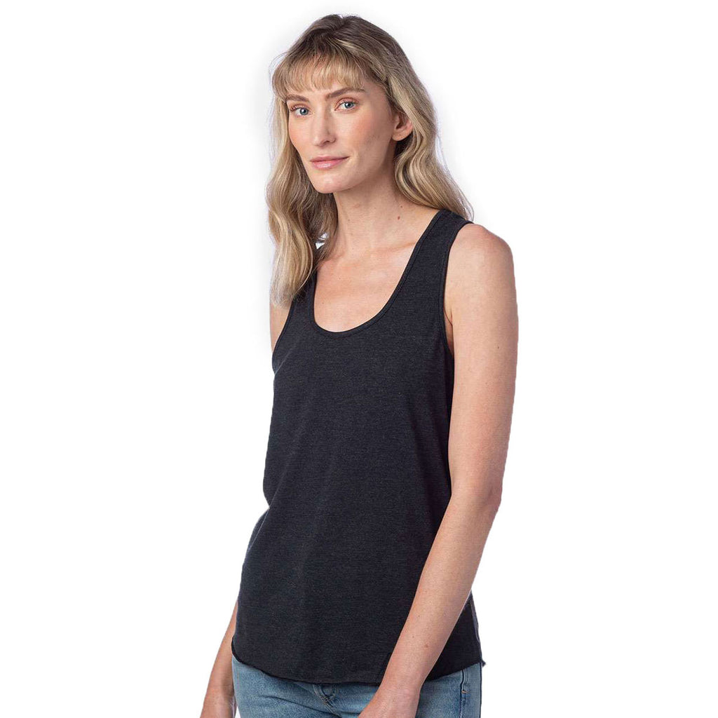 Alternative Apparel Women's Black Earthleisure Modal Triblend Racer Tank