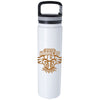 BIC White Vacuum Insulated Bottle with Carabiner Lid-26 oz.