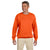 Jerzees Men's Safety Orange 9.5 Oz. Super Sweats Nublend Fleece Crew