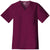 Cherokee Workwear Core Stretch Men's Wine V-Neck Top