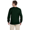 Fruit of the Loom Men's Forest Green 5 oz. HD Cotton Long-Sleeve T-Shirt