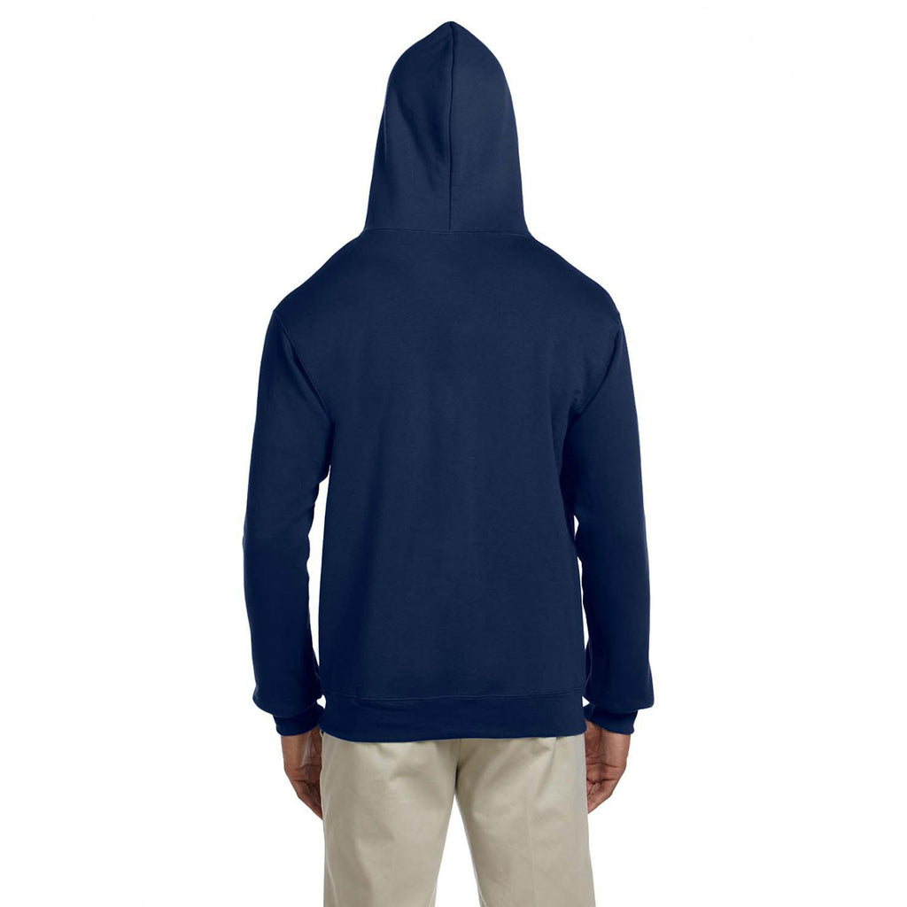 Jerzees Men's J Navy 9.5 Oz. Super Sweats Nublend Fleece Full-Zip Hood