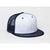 Pacific Headwear White/Dark Navy D-Series Snapback Trucker Mesh Cap