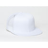 Pacific Headwear White/White D-Series Snapback Trucker Mesh Cap