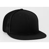 Pacific Headwear Black D-Series Fitted Trucker Mesh Cap