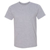 Bayside Unisex Heather Grey USA-Made Ringspun 50/50 Heather T-Shirt