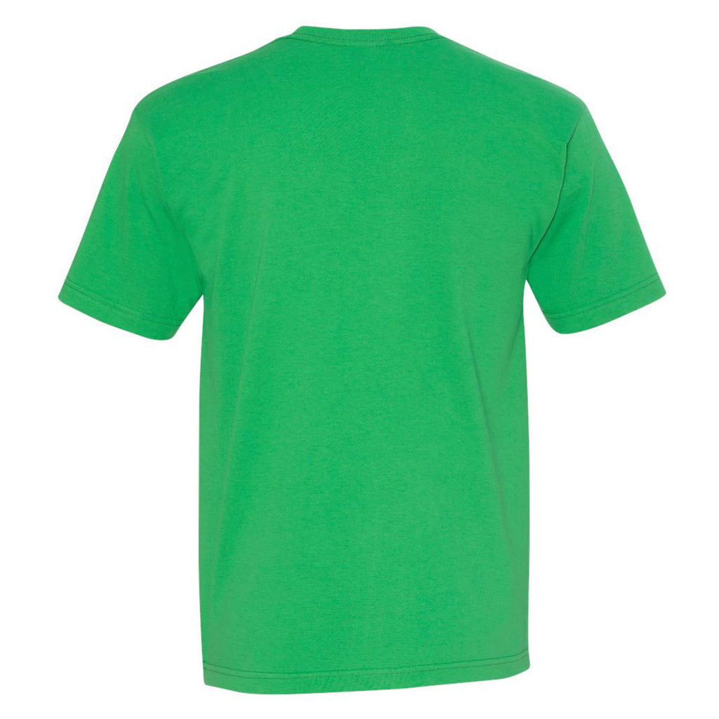 Bayside Men's Irish Kelly USA-Made 100% Cotton Short Sleeve T-Shirt