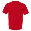 Bayside Men's Red USA-Made 100% Cotton Short Sleeve T-Shirt