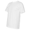 Bayside Men's White USA-Made 100% Cotton Short Sleeve T-Shirt