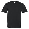 Bayside Men's Black USA-Made Short Sleeve T-Shirt with Pocket