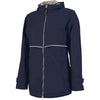 Charles River Women's True Navy/Reflective New Englander Rain Jacket