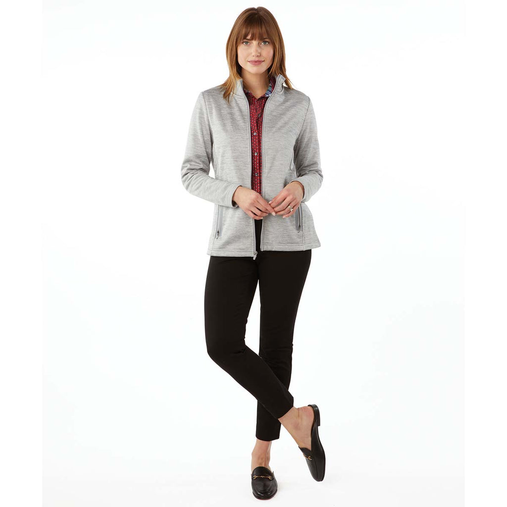 Charles River Women's Grey Brigham Knit Jacket