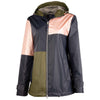 Charles River Women's Navy/Rose Gold/Olive Color Blocked New Englander Rain Jacket