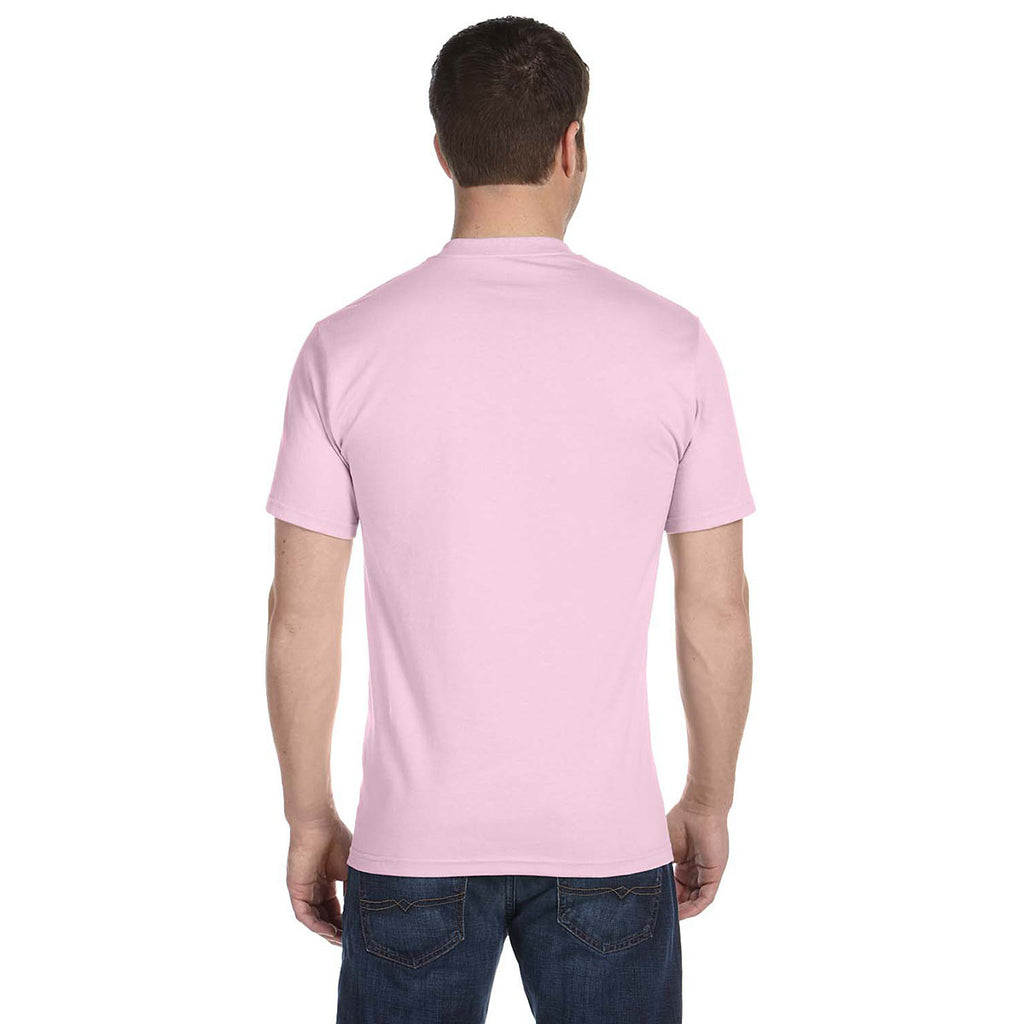 Hanes Men's Pale Pink 5.2 oz. ComfortSoft Cotton T-Shirt