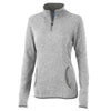 Charles River Women's Light Grey Heather Heathered Fleece Pullover