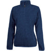 Charles River Women's Navy Heather Heathered Fleece Pullover