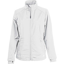 Charles River Women's White Axis Soft Shell Jacket