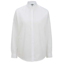 Edwards Women's White Banded Collar Shirt