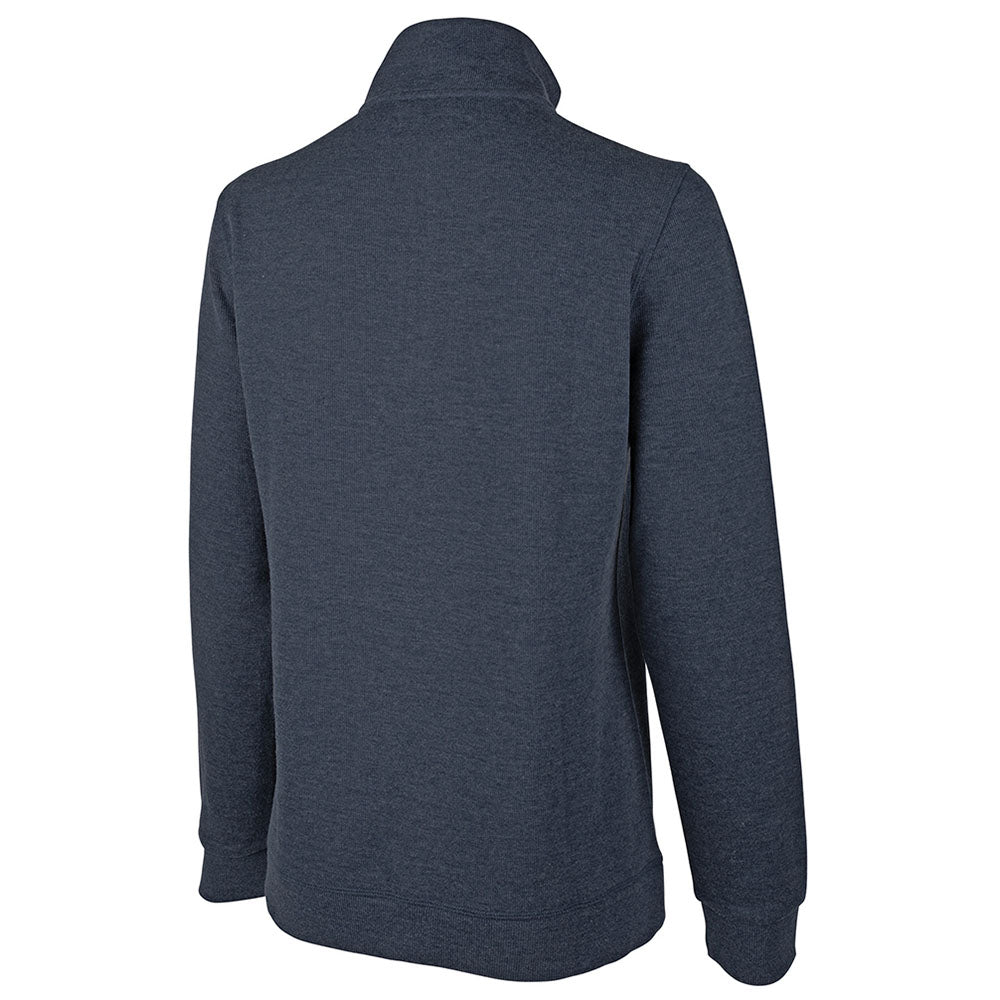 Charles River Women's Heather Navy Hudson Quarter Zip Pullover