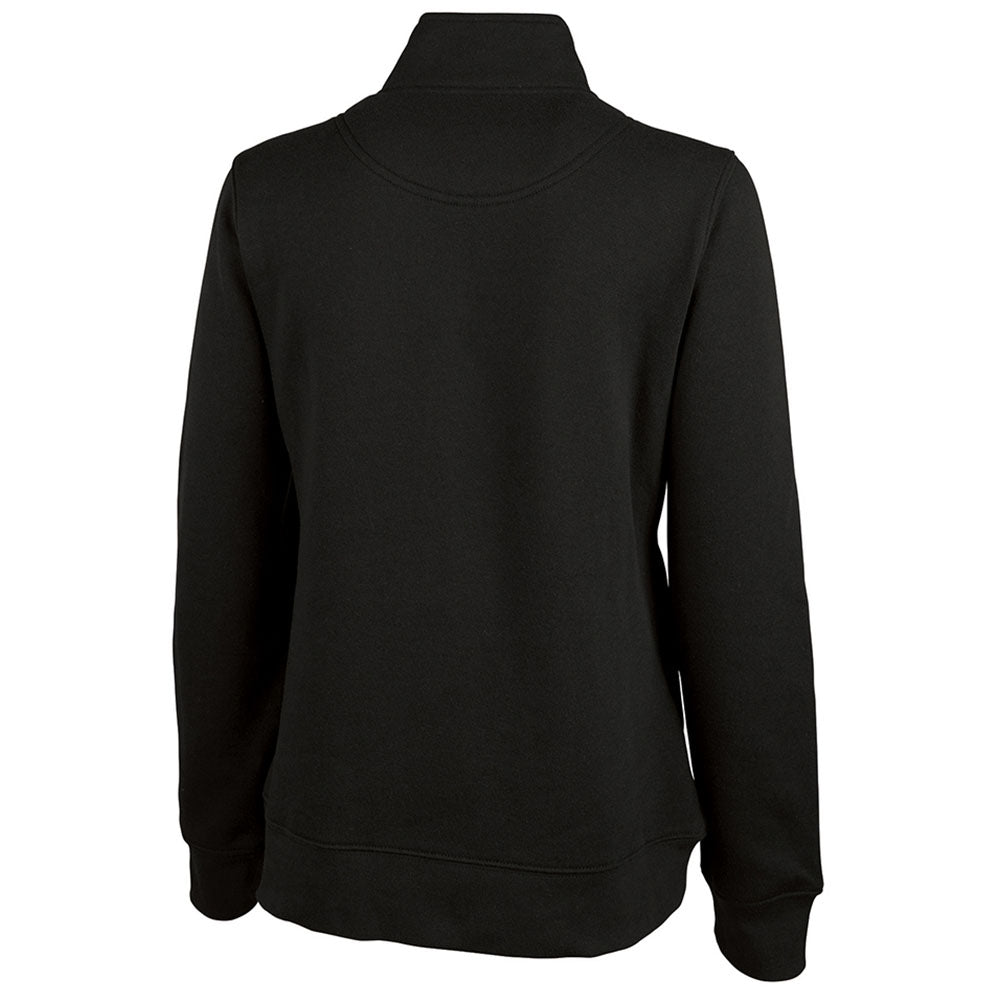 Charles River Women's Black Crosswind Quarter Zip Sweatshirt