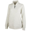 Charles River Women's Ivory Crosswind Quarter Zip Sweatshirt