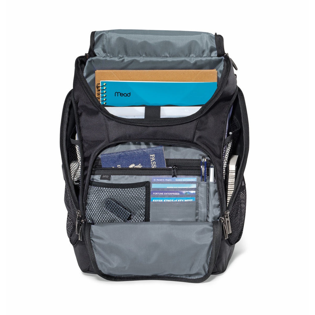 Travis & Wells Black Denali Computer Backpack