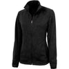 Charles River Women's Black Heather Heathered Fleece Jacket