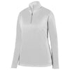 Augusta Women's White Wicking Fleece Pullover