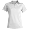 Edwards Women's White Hi-Performance Mesh Short Sleeve Polo