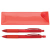 Good Value Red Cliff Gel Pen and Mechanical Pencil Set