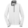 Nike Women's White Dri-FIT Long Sleeve Quarter Zip Shirt