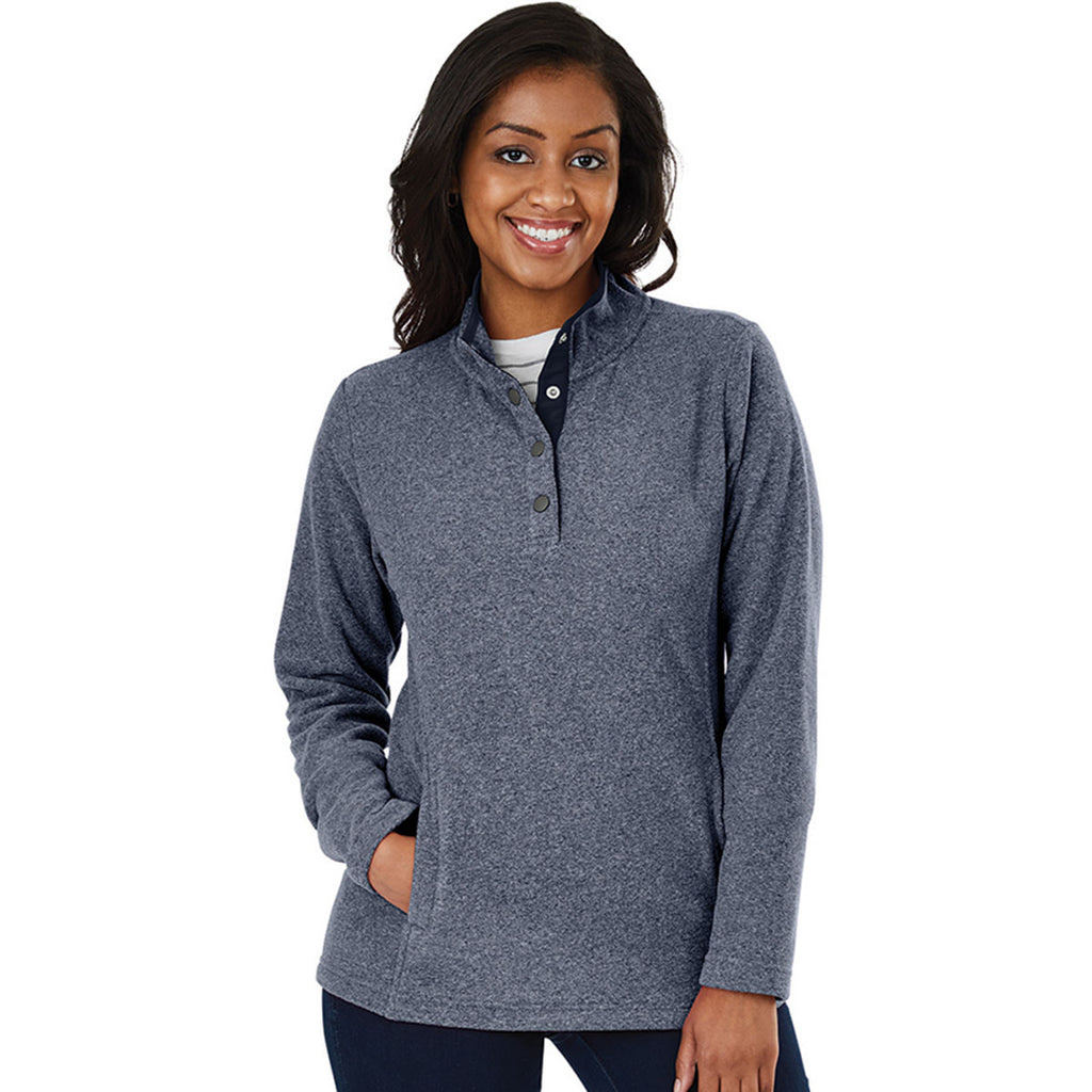 Charles River Women's Medium Blue Heather Bayview Fleece