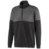 Puma Golf Men's Black/Quiet Shade Cloudspun Warm-Up Golf 1/4 Zip