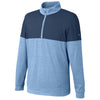 Puma Golf Men's Blue Bell/Dark Denim Cloudspun Warm Up Quarter-Zip