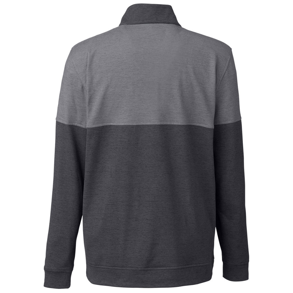 Puma Golf Men's Puma Black/Quiet Shade Cloudspun Warm Up Quarter-Zip