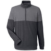 Puma Golf Men's Puma Black/Quiet Shade Cloudspun Warm Up Quarter-Zip