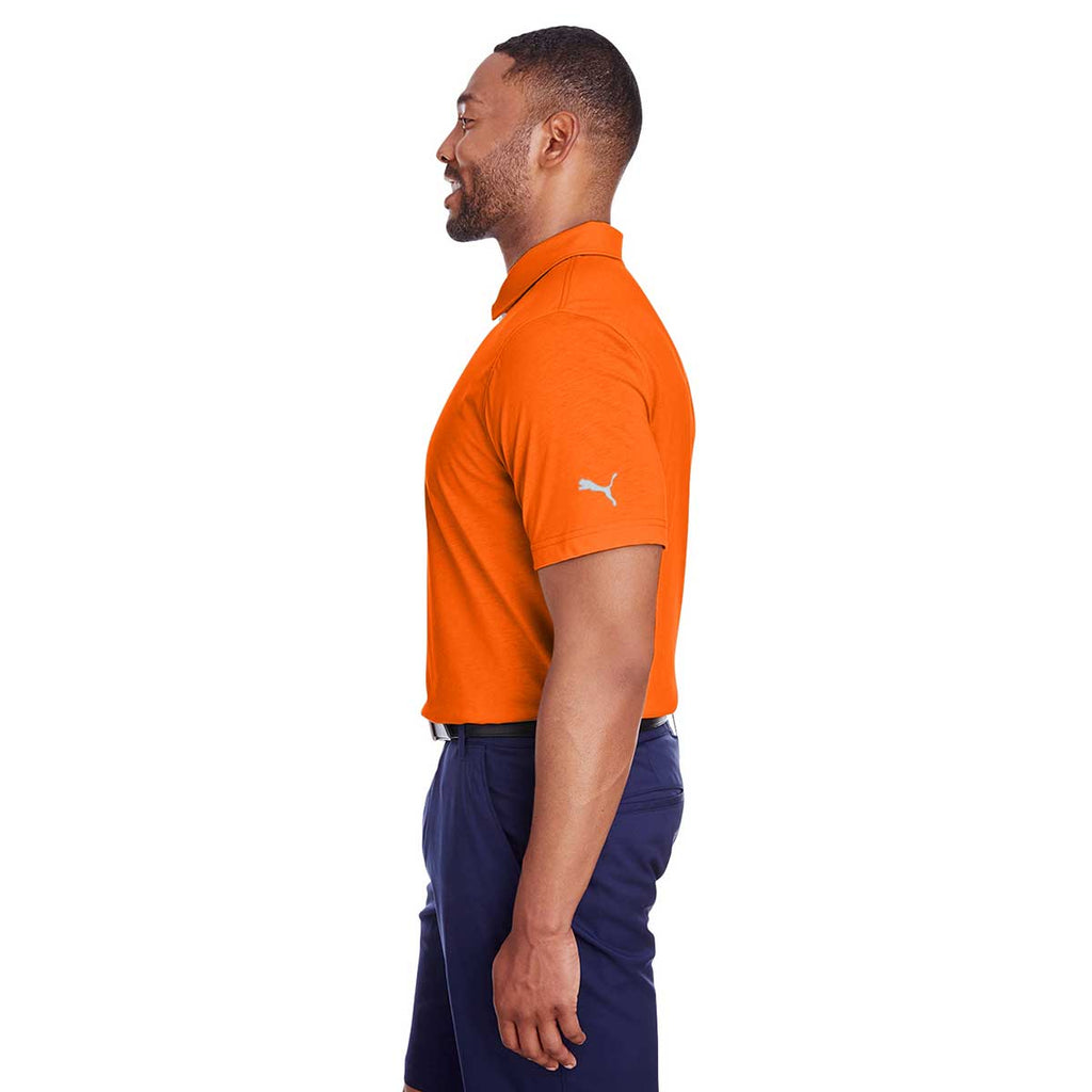 Puma Golf Men's Vibrant Orange Fusion Polo