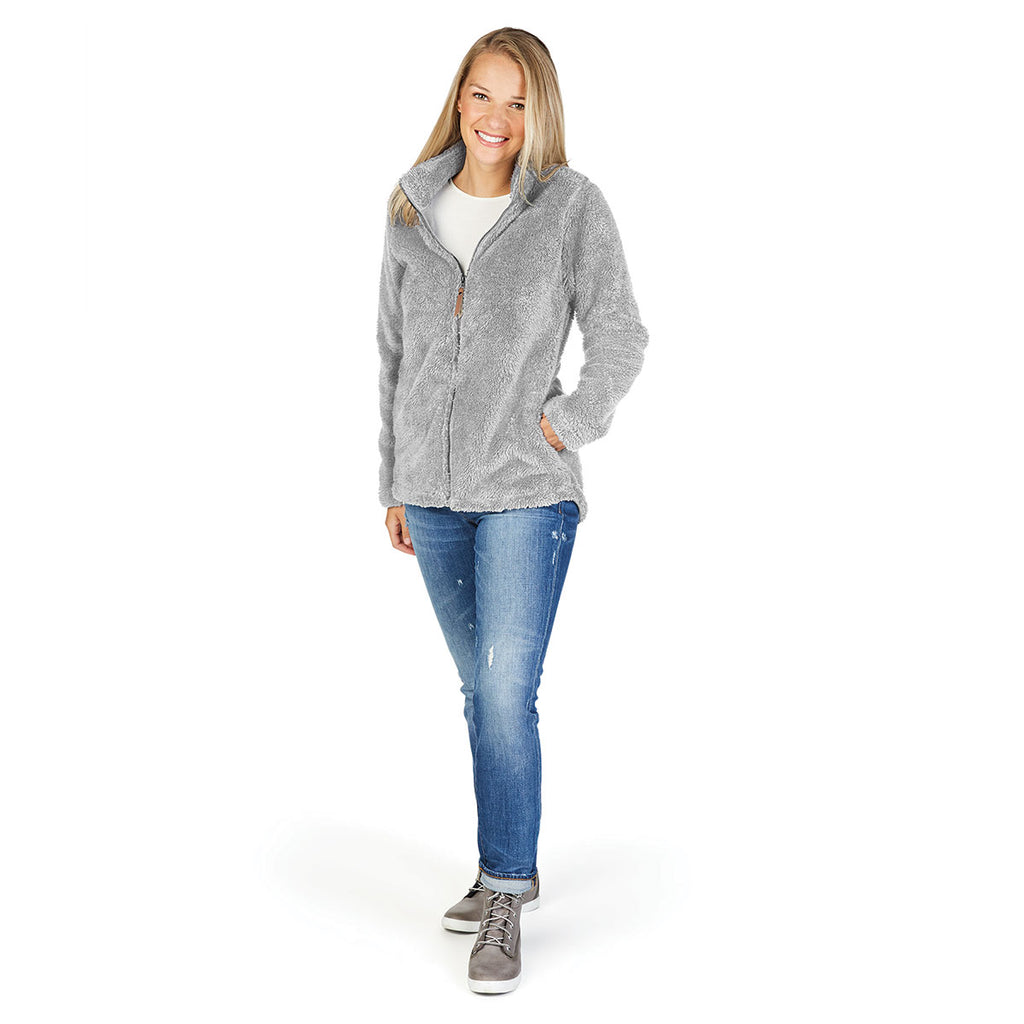 Charles River Women's Grey Newport Full Zip Fleece Jacket