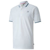 Puma Golf Men's Bright White Signature Tipped Golf Polo