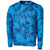 Puma Golf Men's Blue Tie Dye Haight Gol Crewneck