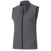 Puma Golf Women's Light Grey Heather Cloudspun Full Zip Golf Vest