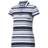 Puma Golf Women's Navy Blazer / Bright White Cloudspun Ribbon Golf Polo