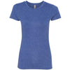 Next Level Women's Royal Poly/Cotton Short-Sleeve Tee