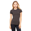 Bella + Canvas Women's Dark Grey Heather Jersey Short-Sleeve T-Shirt