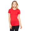 Bella + Canvas Women's Red Jersey Short-Sleeve T-Shirt