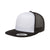 Yupoong Black/White Classic Trucker with White Front Panel Cap