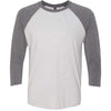 Next Level Unisex Premium Heather/Heather White Triblend 3/4-Sleeve Raglan Tee